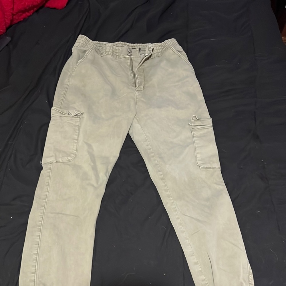 VIP tan/light green cargo jeans